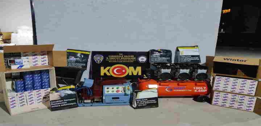 Çanakkale'de Kaçak Sigara Operasyonu 