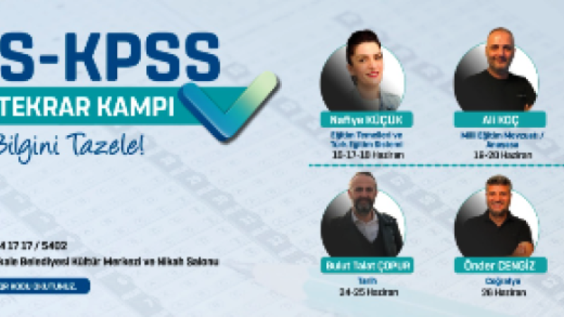 AGS- KPSS Ücretsiz Genel Tekrar Kampı Düzenlenecek