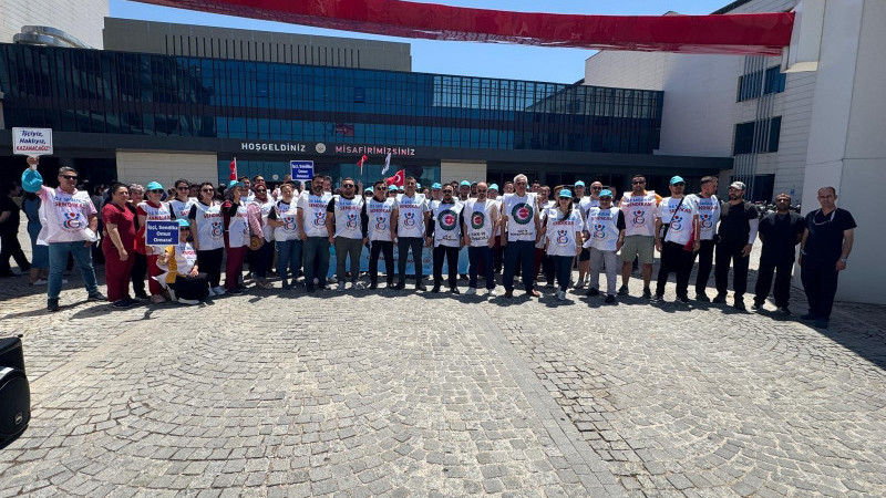 Devlet Hastanesi'nde Basın Açıklaması