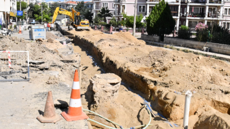 Abdi İpekçi Caddesi'nde Altyapı Yenileme Çalışması
