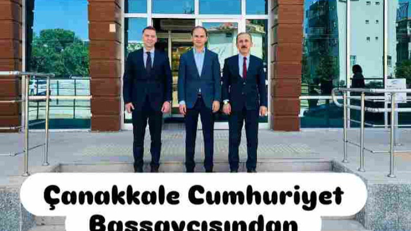 Çanakkale Cumhuriyet Başsavcısından Ayvacık Kaymakamına Ziyaret