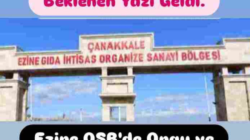 Ezine OSB'de Yetki ve Karar Mecliste
