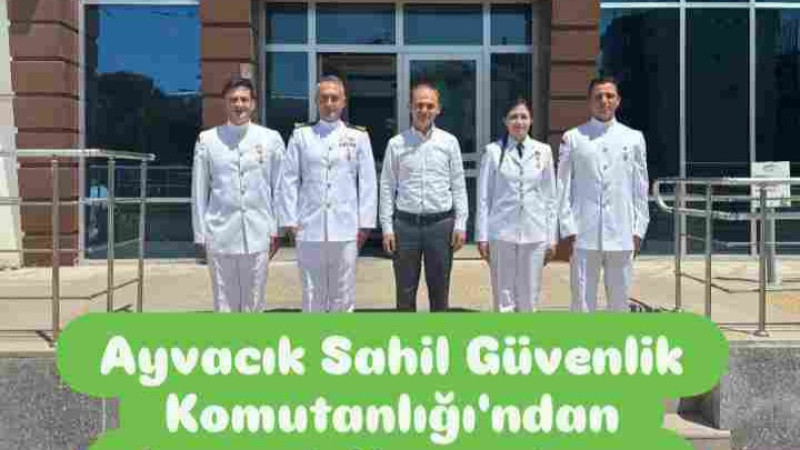 Ayvacık Kaymakamı Sak'a Ziyaret 
