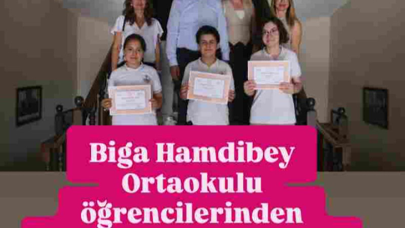 Hamdibey Ortaokulu öğrencilerinden gururlandıran başarı
