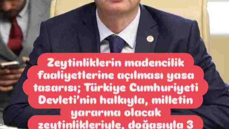 Zeytinliklerin Madencilik Faaliyetlerine Açılmasına Karşı