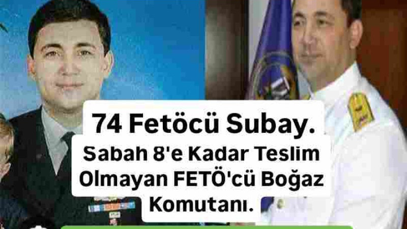 Çanakkale'de Kalkışma Gecesi, FETÖ'cü Amiral ve Mahrem İmam