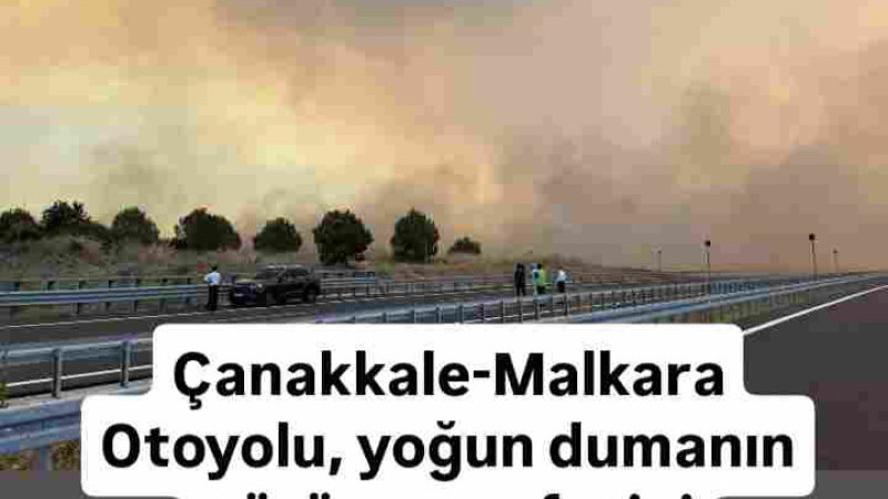 Çanakkale Malkara Yolu Ulaşıma kapandı 