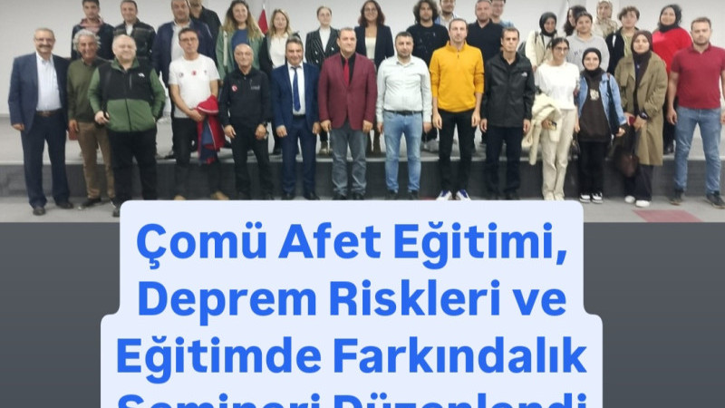 Çomü'de Afet Semineri 