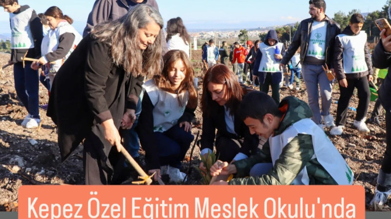 Kepez Özel Eğitim Meslek Okulu Fidan Dikiminde
