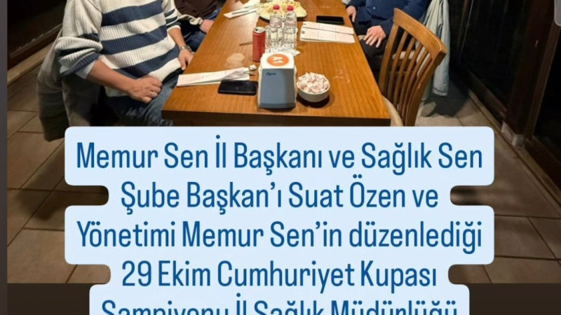 Şampiyon Takıma Akşam Yemeği