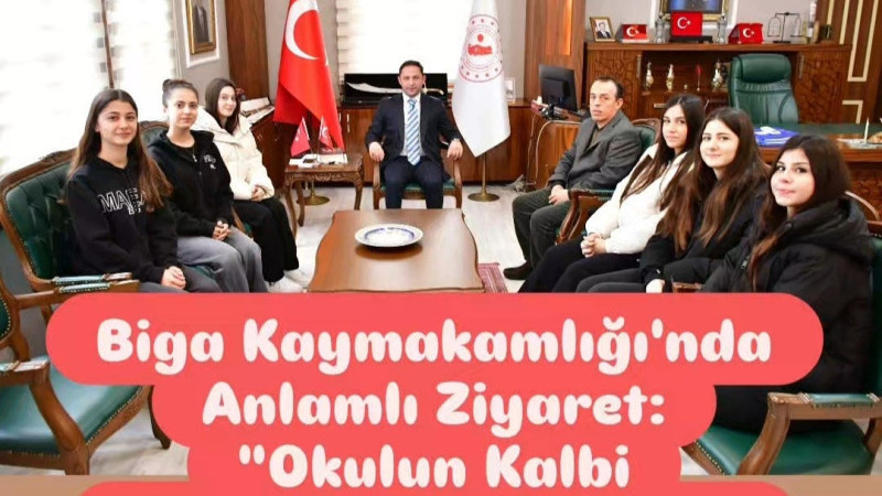 Biga Kaymakamlığı'nda Anlamlı Ziyaret