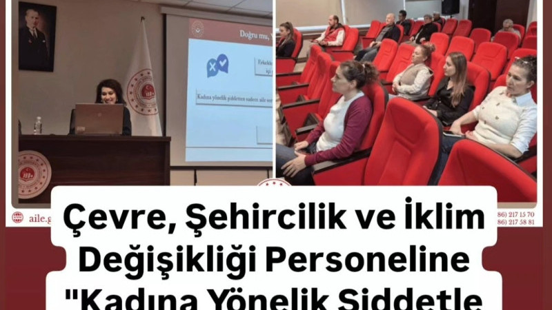Çevre, Şehircilik ve İklim Değişikliği Personeline 