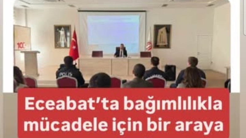 Eceabat’ta bağımlılıkla mücadele için bir araya gelindi