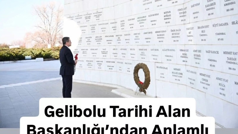 Gelibolu Tarihi Alan Başkanlığı’ndan Anlamlı 18 Mart Anma Programı 