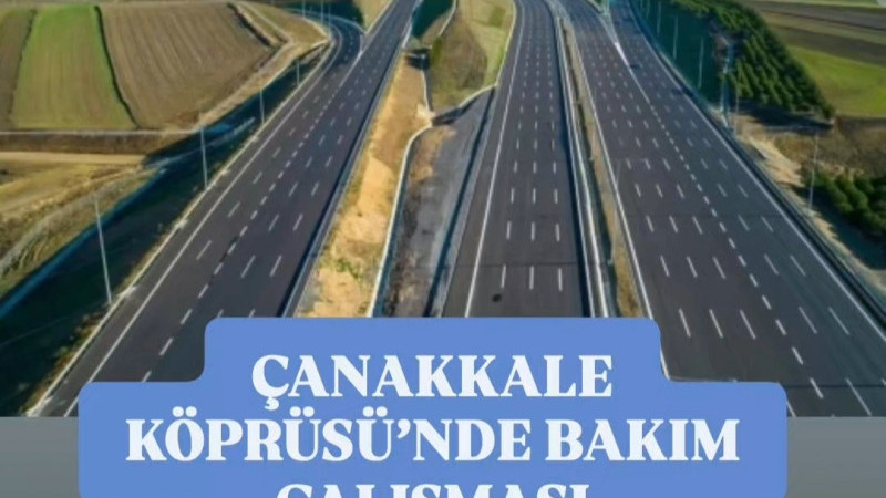 Çanakkale Köprüsünde Bakım Çalışmaları