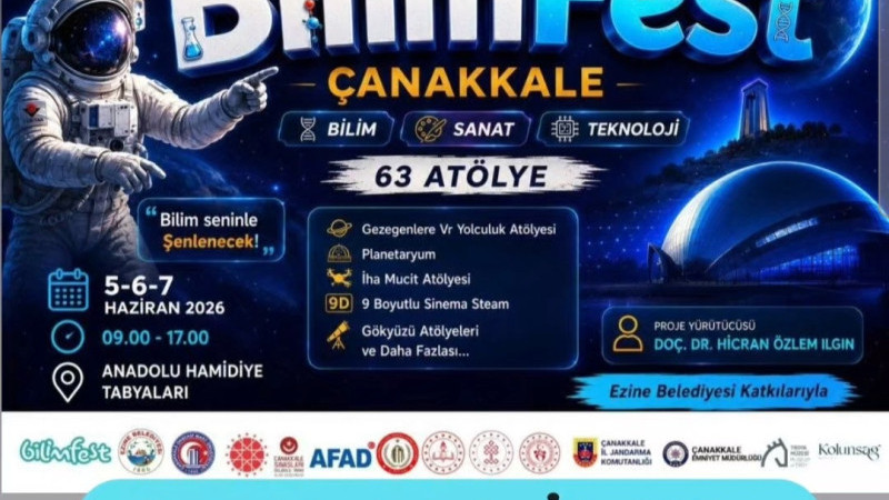 Çanakkale’nin İlk Bilim Festivali İçin Geri Sayım Başladı