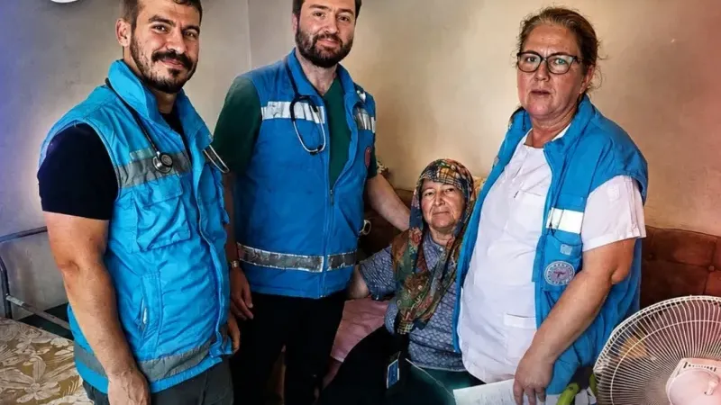 Başhekim Özpınar Evde Sağlık Ekibiyle Sahaya Çıktı