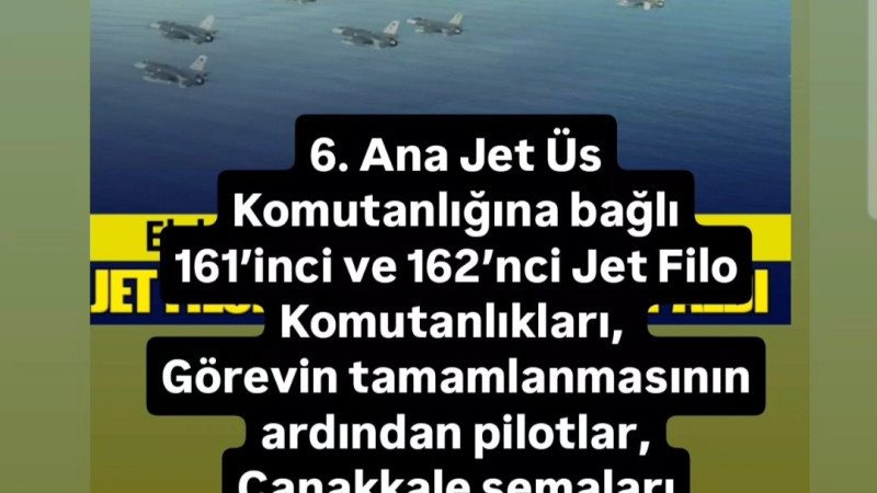 Çanakkale Selamlandı