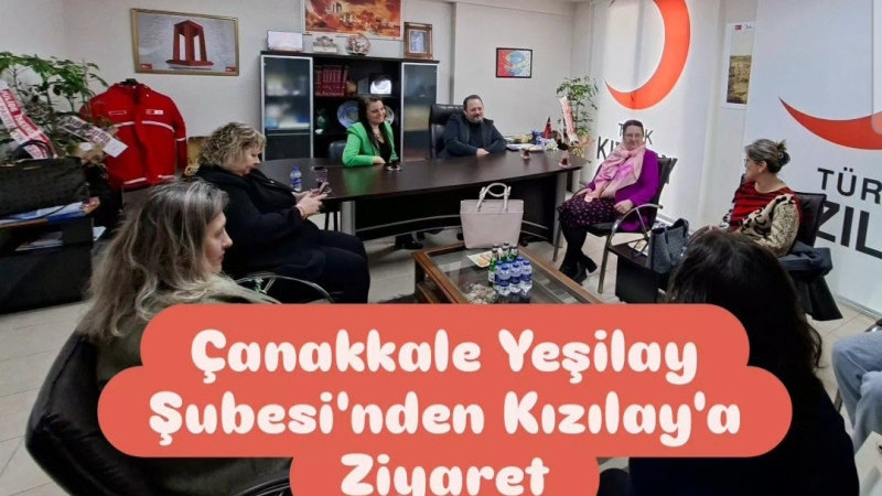 Yeşilay'dan Kızılay Şubesi'ne Ziyaret
