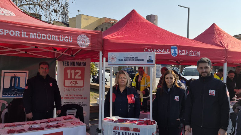 Çanakkale 112 Tanıtım Standı Açtı