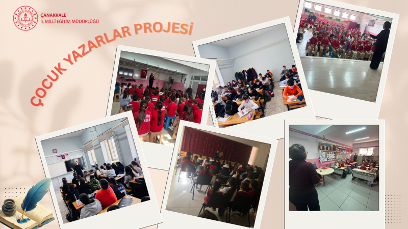 Ayvacık ve Çan'da Çocuk Yazarlar Projesi kapsamında 