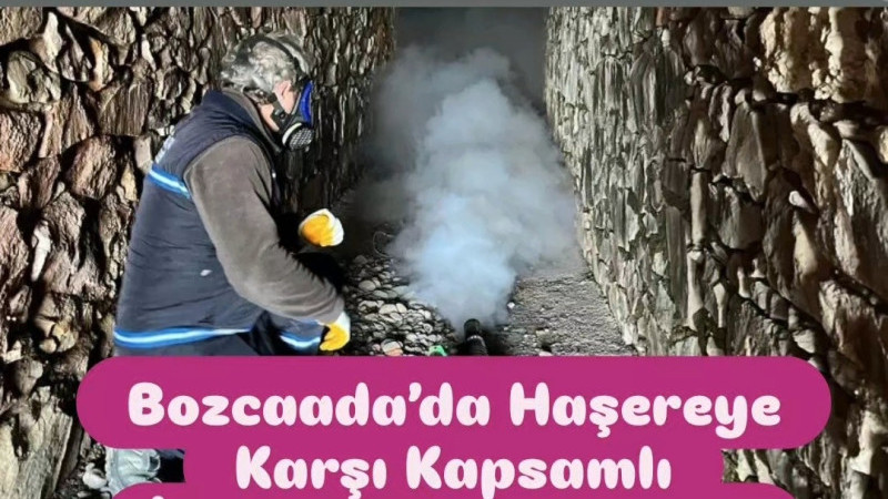 Bozcaada’da Haşereye Karşı Kapsamlı İlaçlama Seferberliği