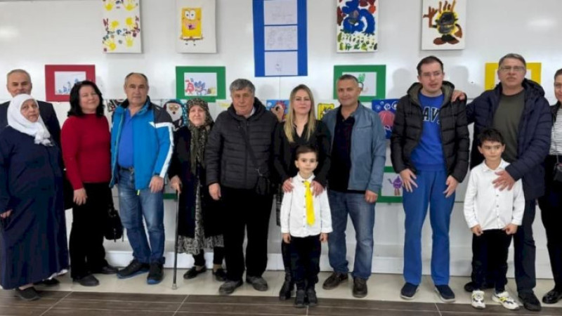 Kepez Atatürk İlkokulu 1. sınıf öğrencisi Yağız Baladur'dan Resim sergisi