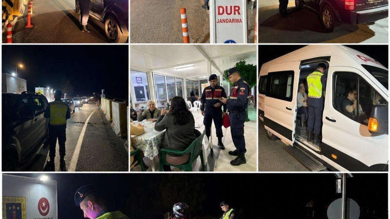 Çanakkale İl Jandarma Komutanlığı'ndan Trafik denetimleri