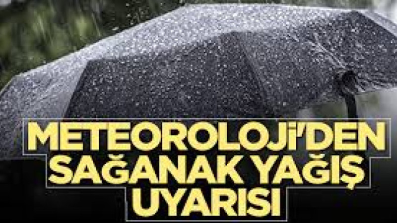 Bayramiç, Çan, Yenice ve Biga'ya Sağanak Yağış Uyarısı
