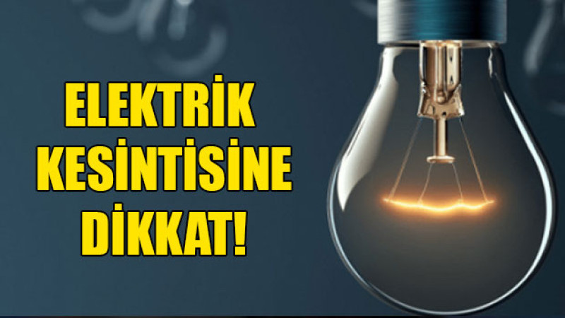 Geliboluda 3 Gün Sürecek Planlı Kesinti