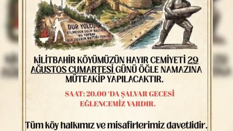 Kilitbahir'de Köy Hayrı Hazırlığı: