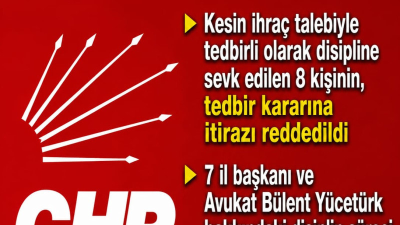 CHP YDK Toplantısı Sona erdi