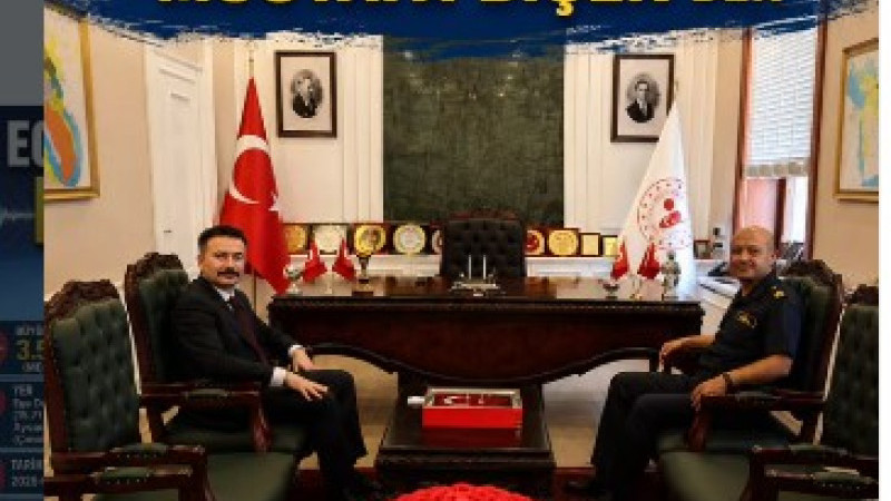 Çanakkale Boğaz ve Garnizon Komutanı Tuğamiral Mustafa Biçen’den Kaymakam Osman Acar’a Ziyaret