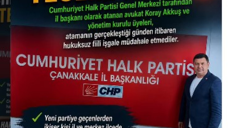 CHP İl Başkanlığı Binası Teslim Alındı