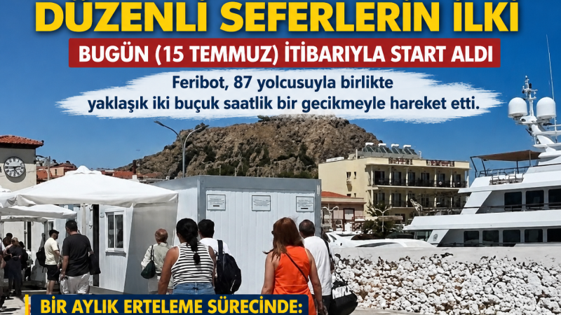İlk Feribotta 87 Yolcu ve Protestoların Gölgesi