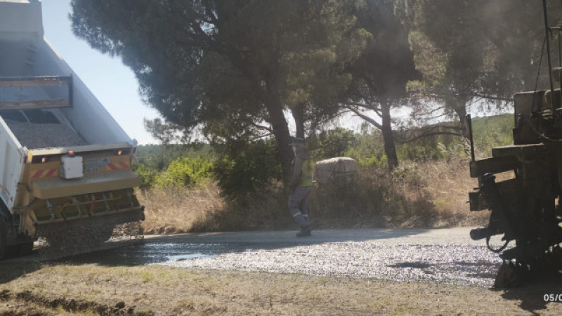 Biga  Sığırcık Köyü yolu Asfaltma Çalışmaları Tamamlandı