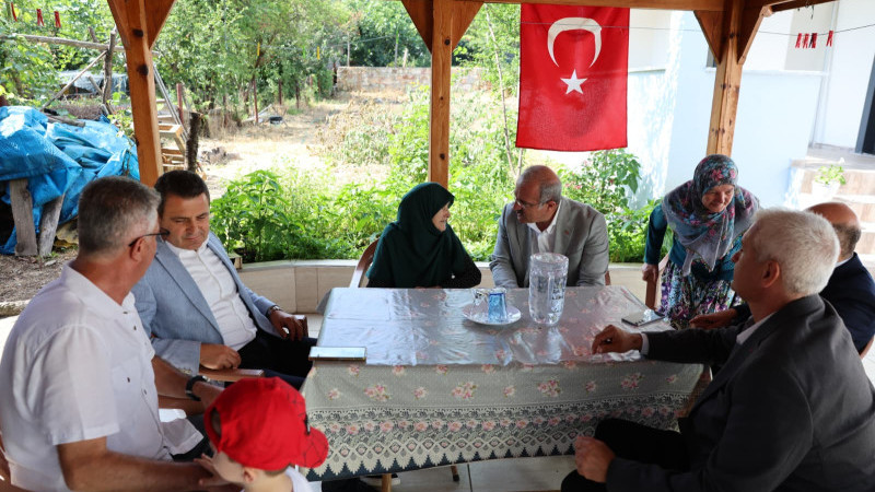 Terzialan'da Şehit Binbaşı Ercan kurt'un Evine Ziyaret