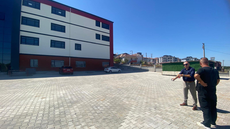 Ayvacık Anadolu İmam Hatip Lisesi İnşaatında İnceleme