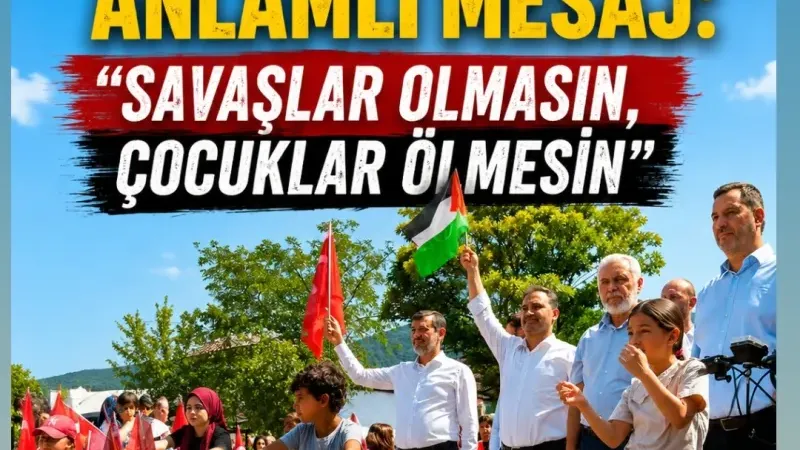 Yenice’de çocuklardan anlamlı mesaj: 