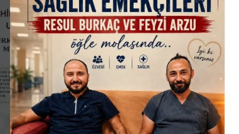 ÇOMÜ Hastanesi Sağlık Emekçileri Öğle Molasında