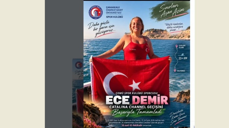 Ece Demir, Catalina Channel’ı 16 Saatte Geçti