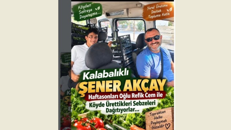 Kalabak'lı Şener Akçay ve Oğlu Refik Cem'den Anlamlı Dayanışma