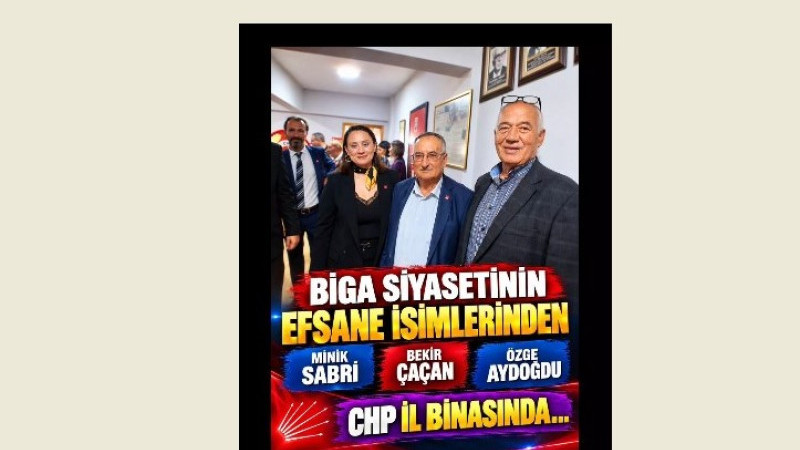 Biga Siyasetinin Efsane İsimleri CHP İl Binası’nda Bir Araya Geldi