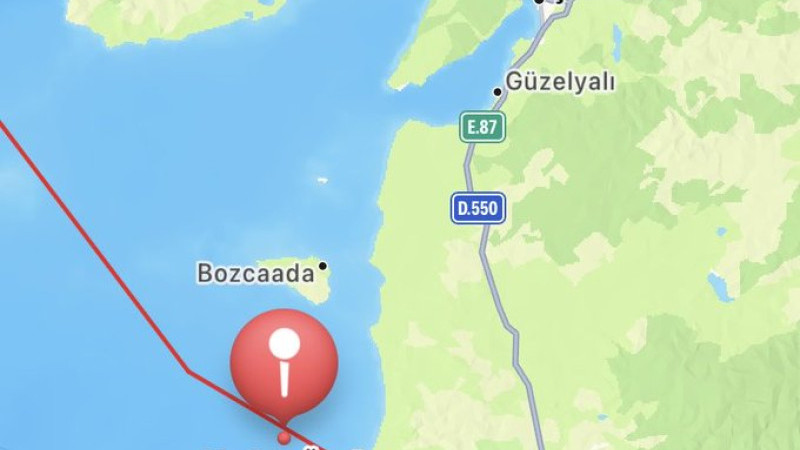 Ayvacık Açıklarında Deprem